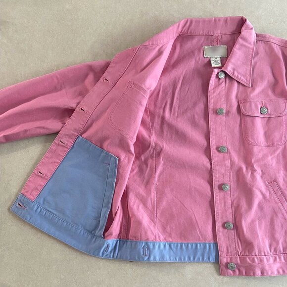Vintage Y2K Pink Jacket With Blue Trim ALT ASO Hermione Granger - Picture 7 of 8
